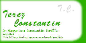 terez constantin business card